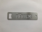 custom laser die cut/hollow out logo bottle opener