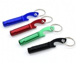 whistle and bottle opener keychain