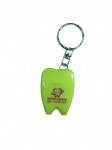 tooth shape dental floss keychain