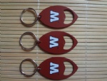 American football/rugby shape opener keychain