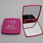plastic portable makeup mirror/double sides pocket mirror